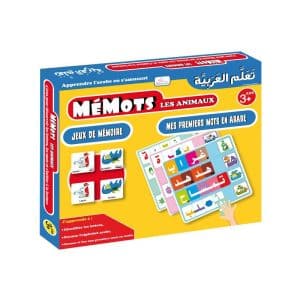 Jeu MéMots Les Animaux - Apprendre L'arabe En S'amusant (+3 Ans, De 1 À 8 Joueurs)