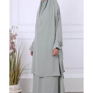 Jilbab 2 Pièces jupe - Microfibre Royal - Jamila - J2M