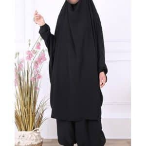 Jilbab 2 Pièces sarouel - Microfibre Royal - Jamila - J2MS