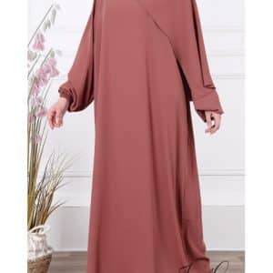 Abaya ample manche élastique - Microfibre Royal - Jamila - AAME